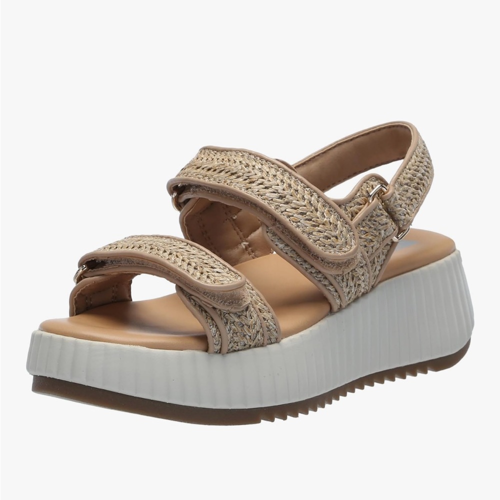 DV Tan Woven Strap Sandals